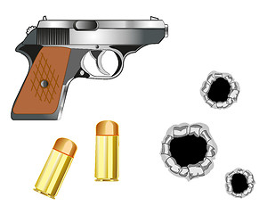 Image showing Gun and patrons
