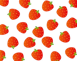 Image showing Abstract strawberry background