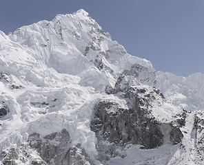 Image showing Nuptse Mountain near Everest Base Camp