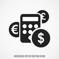 Image showing Business vector Calculator icon. Modern flat design.