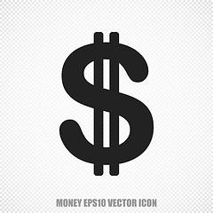 Image showing Banking vector Dollar icon. Modern flat design.