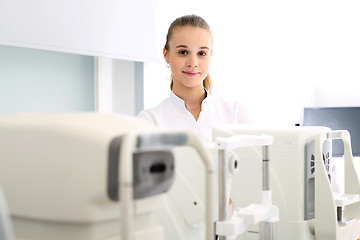 Image showing Anesthesiology, anesthesiologist prepares anesthesia .