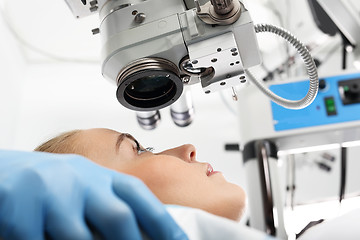 Image showing Eye surgery, eye clinic. Eye surgery.