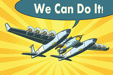 Image showing Airplane to send rockets into space we can do it