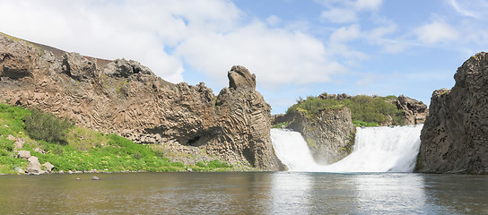 Image showing Close-up view of a water fall