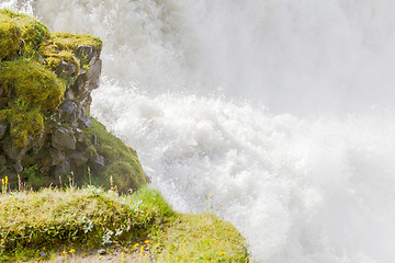 Image showing Gullfoss waterfall - Iceland - Detail