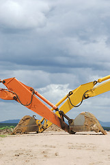 Image showing Excavator scoops