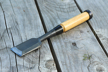 Image showing carpentry manual chisel