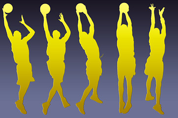 Image showing Basketball players