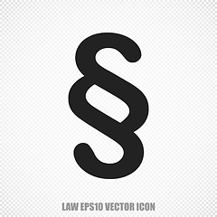 Image showing Law vector Paragraph icon. Modern flat design.