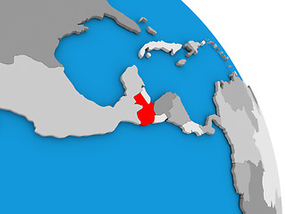 Image showing Guatemala on globe