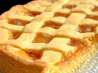 Image showing Apricot marmalade tart