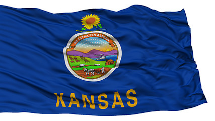 Image showing Isolated Kansas Flag, USA state