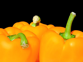 Image showing Orange peppers