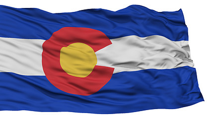 Image showing Isolated Colorado Flag, USA state
