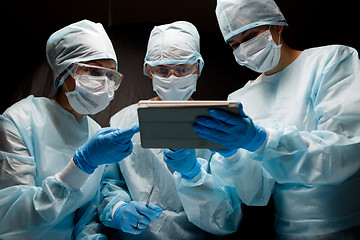 Image showing Doctors with tablet in hands