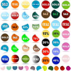 Image showing sale stickers