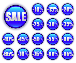 Image showing discount web buttons