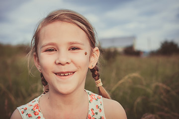 Image showing portrait of a beautiful young girl