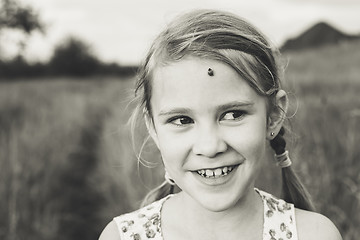 Image showing portrait of a beautiful young girl