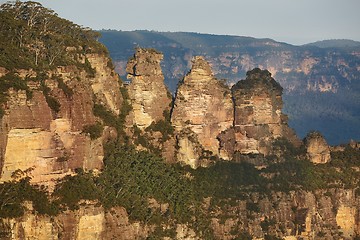 Image showing The Three Sisters in the Blue mountains