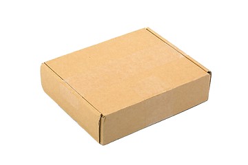 Image showing Cardboard Box on White