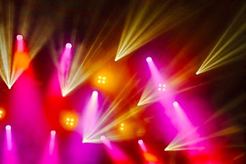Image showing Colorful Concert Lighting