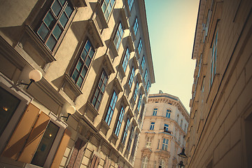 Image showing Vienna Architecture. Facades of old buildings