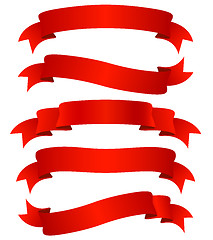 Image showing red ribbons