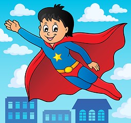 Image showing Super hero boy theme image 2