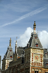 Image showing detail centraal station amsterdam