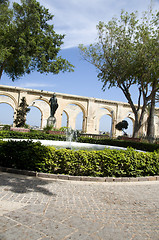 Image showing upper barrakka gardens valletta