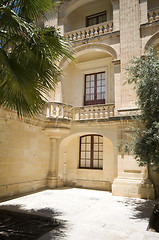 Image showing interior courtyard vilhena palace mdina malta