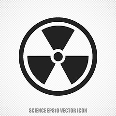 Image showing Science vector Radiation icon. Modern flat design.