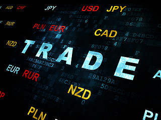 Image showing Finance concept: Trade on Digital background