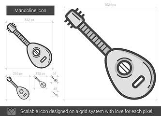 Image showing Mandoline line icon.