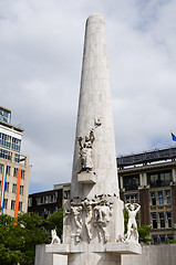 Image showing national monument dam square amsterdam