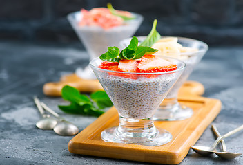 Image showing desert with fruit