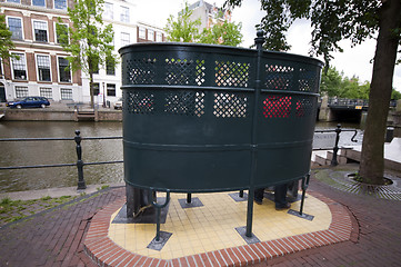 Image showing outdoor public urinal amsterdam