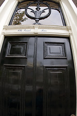 Image showing entry door otto frank house amsterdam holland