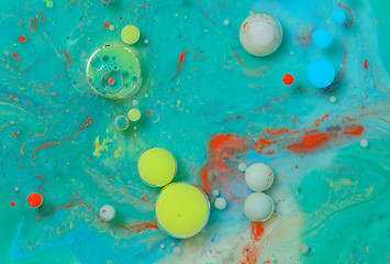 Image showing Colors created by oil and paint