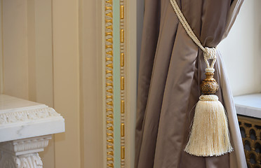 Image showing Luxury silk curtain 