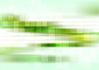 Image showing Abstract tech green striped background