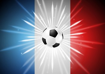 Image showing European Football Championship in France background