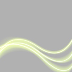 Image showing Abstract green glowing waves background