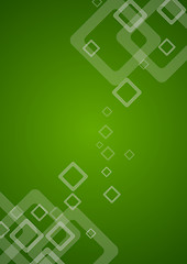 Image showing Green abstract tech background