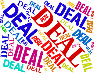Image showing Deal Word Means Best Deals And Agreement
