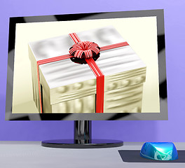 Image showing Gift Purchase Or Computer Greeting Online