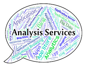 Image showing Analysis Services Represents Help Desk And Analyse