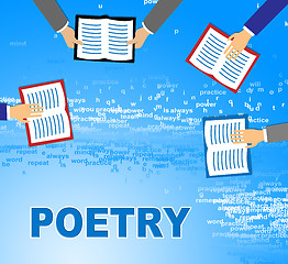 Image showing Poetry Books Means Literature Information And Rhyme